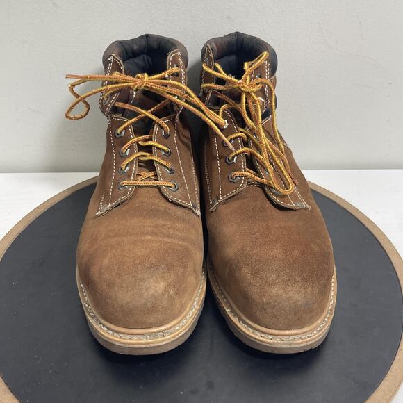 Hy-Test by Wolverine Work Boots Mens Size 11‎ Steel Toe Suede Safety Shoes - Picture 3 of 11